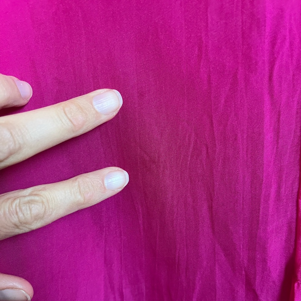 Hot Pink sheer sleeveless Ali Golden Dress - Picture 9 of 11